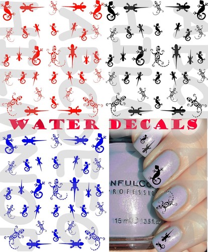 Water decals geko - decals, gecko
