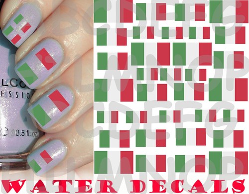 Water decals bandiera - decals, italia
