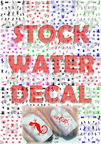 Stock water decals gechi ragni - gechi,
