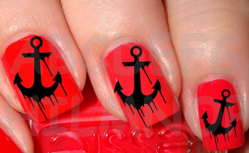 60x water decals - water, ancore