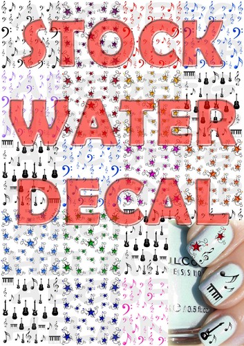 Stock water decals - stock, stelle