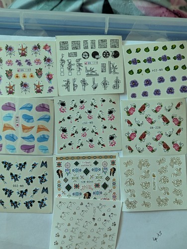 Nail art decalcomanie - art, acqua