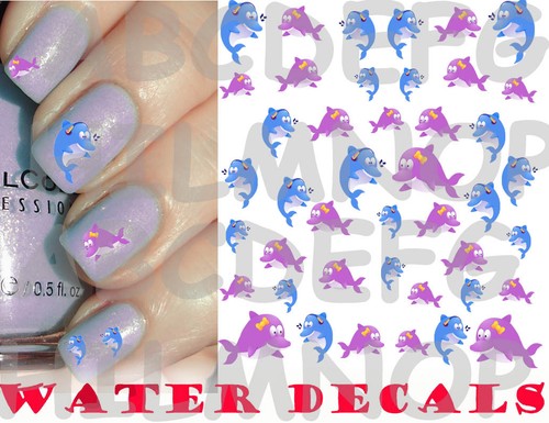 Water decals delfini - decals,