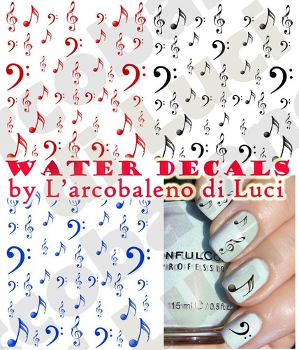 Water decals nota - water, chiave