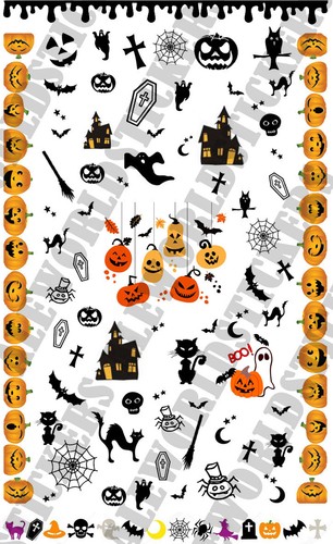 Foglio water decals halloween - water,