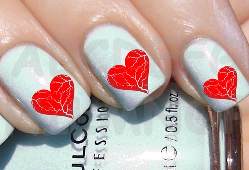 60x water decals cuore - 60x,