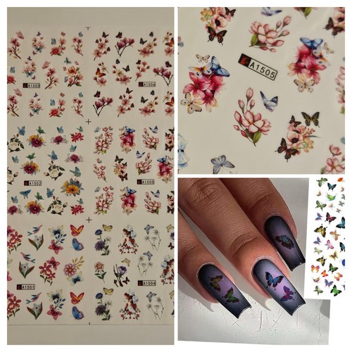 Adesivi nail art farfalla - adesivi,