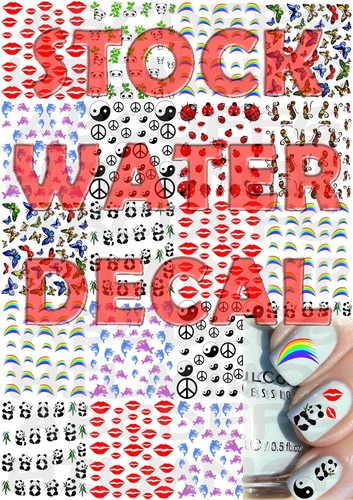 Stock decals panda labbra - decals,