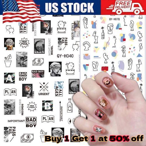 Adesivi nail art graffiti - nail,