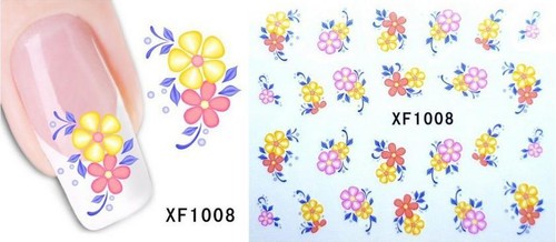 Adesivo nail art fiore - nail,