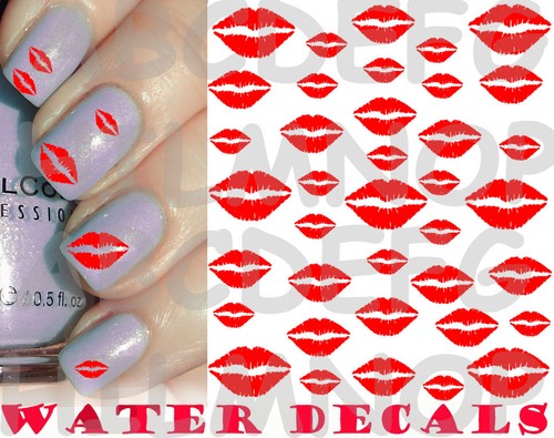 Water decals labbra rosse - water,