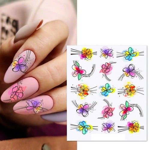 Nail art decalcomanie acqua - decalcomanie,