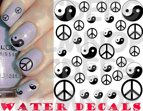 Water decals yin yang - decals, unghie